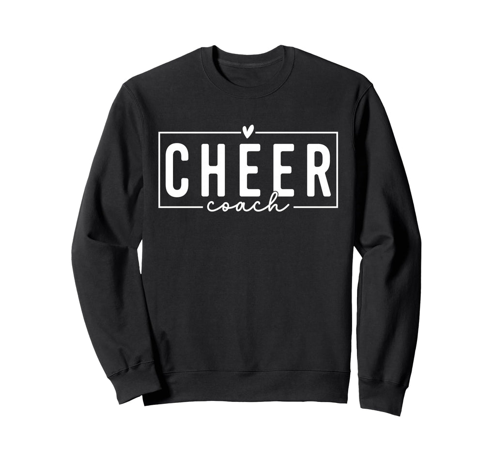 Cheer Coach Funny Cheer Coach Sweatshirt - Graphic Print for Adults