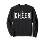 Cheer Coach Funny Cheer Coach Sweatshirt - Graphic Print for Adults