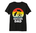 Soccer Dad Sunset Football Player Sport T-Shirt - Graphic Print Unisex