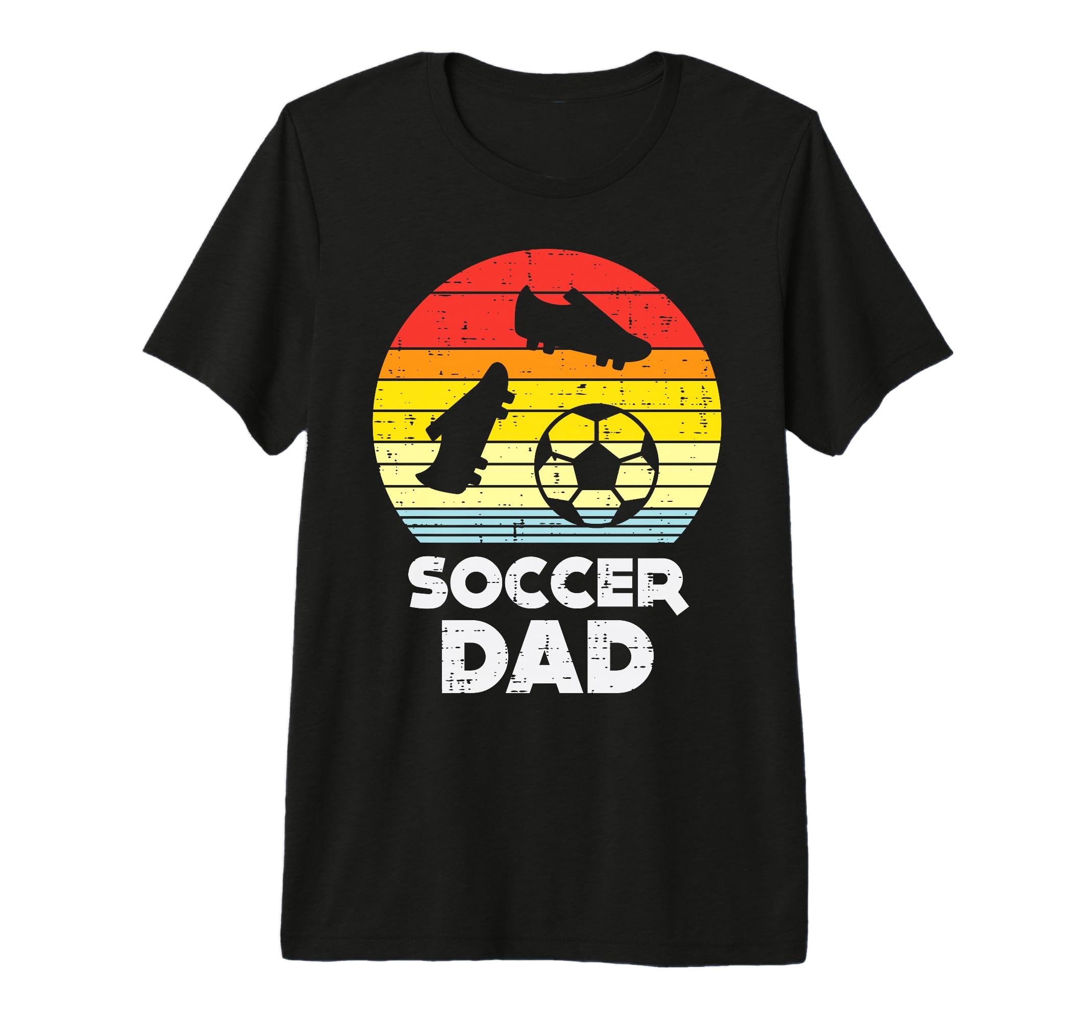 Soccer Dad Sunset Football Player Sport T-Shirt - Graphic Print Unisex