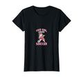 Loves Soccer Funny Sport T-Shirt - Custom Art Print for Adults