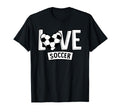 Love Soccer Funny Hearty Soccer T-Shirt - Streetwear Style for Adults