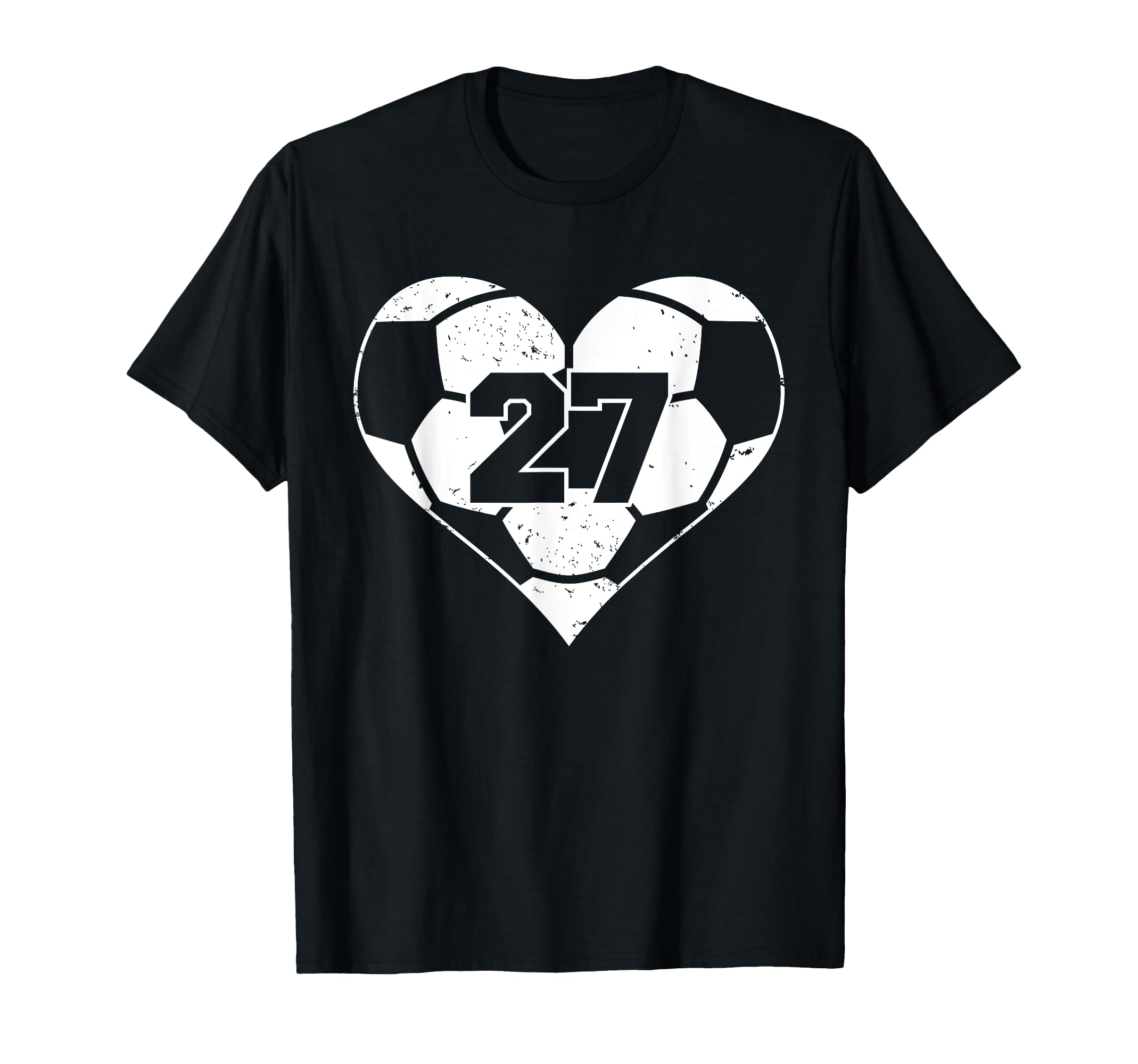 Soccer Number 27 Jersey Funny T-Shirt - Fun Novelty Design for Adults
