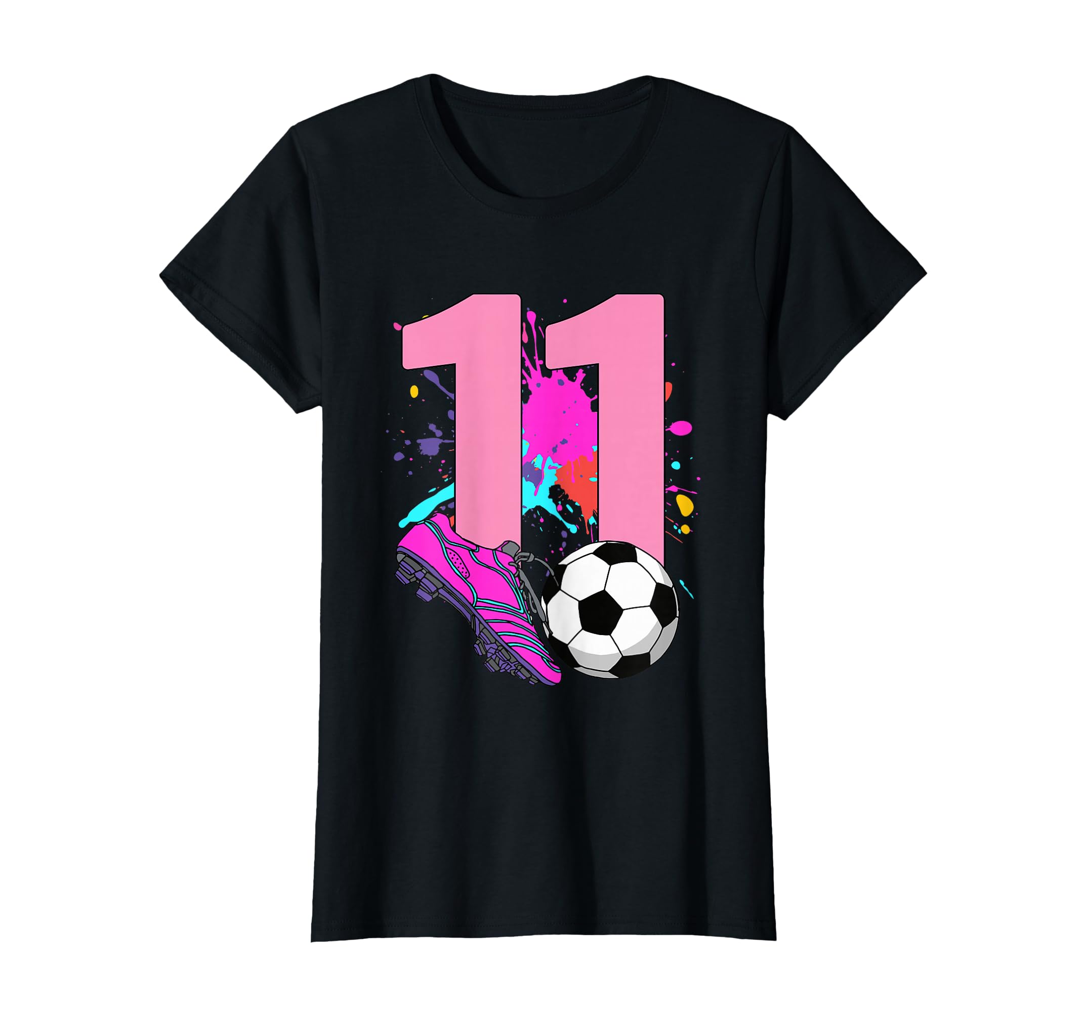 11Th Birthday Soccer Player Football 11 T-Shirt - Graphic Print Men Women