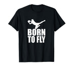 Goalkeeper Save Born To Fly T-Shirt - Novelty Apparel for Adults