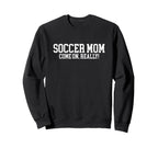 Soccer Mom Novelty Tees Tops T-Shirt - Casual Everyday Wear for Adults