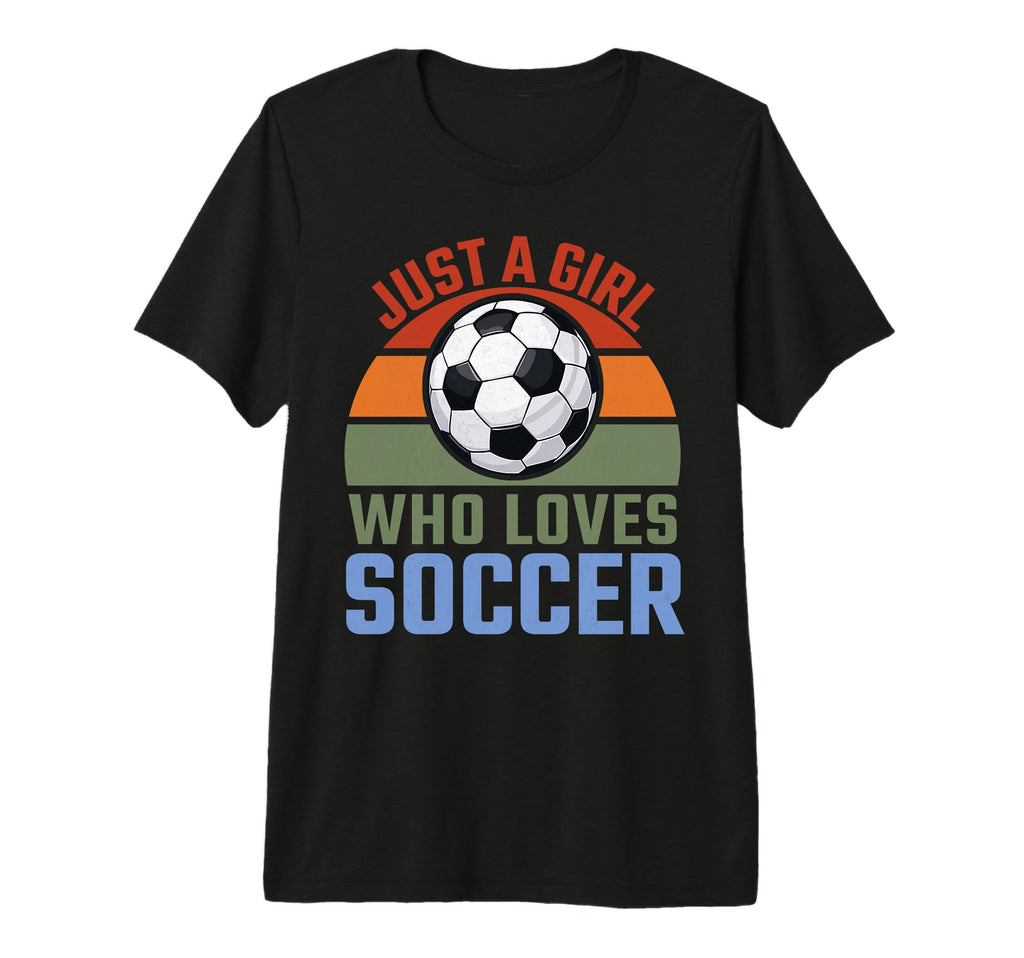 Just Who Loves Soccer Soccer Player Tri T-Shirt - Custom Art Print Unisex