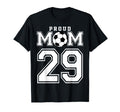 Number 29 Custom Proud Soccer Futbol T-Shirt - Minimalist Print Men Women