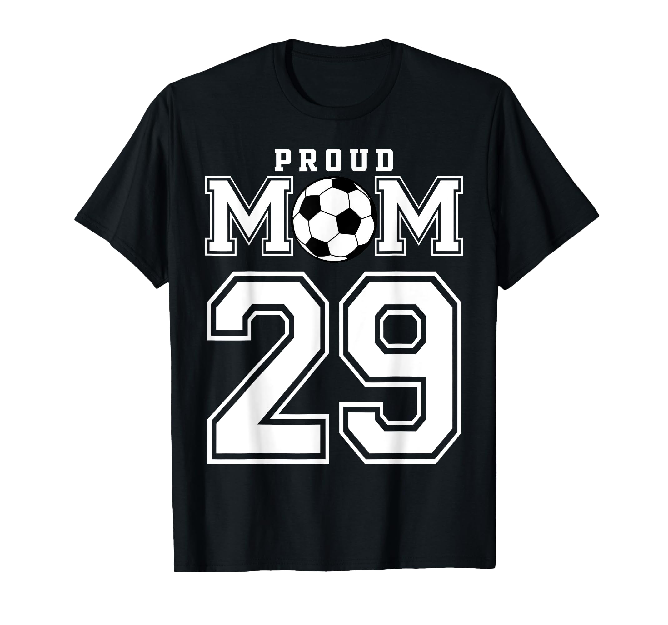 Number 29 Custom Proud Soccer Futbol T-Shirt - Minimalist Print Men Women