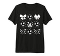Coquette Soccer Bow Cheer Soccer Mama T-Shirt - Aesthetic Graphic Unisex