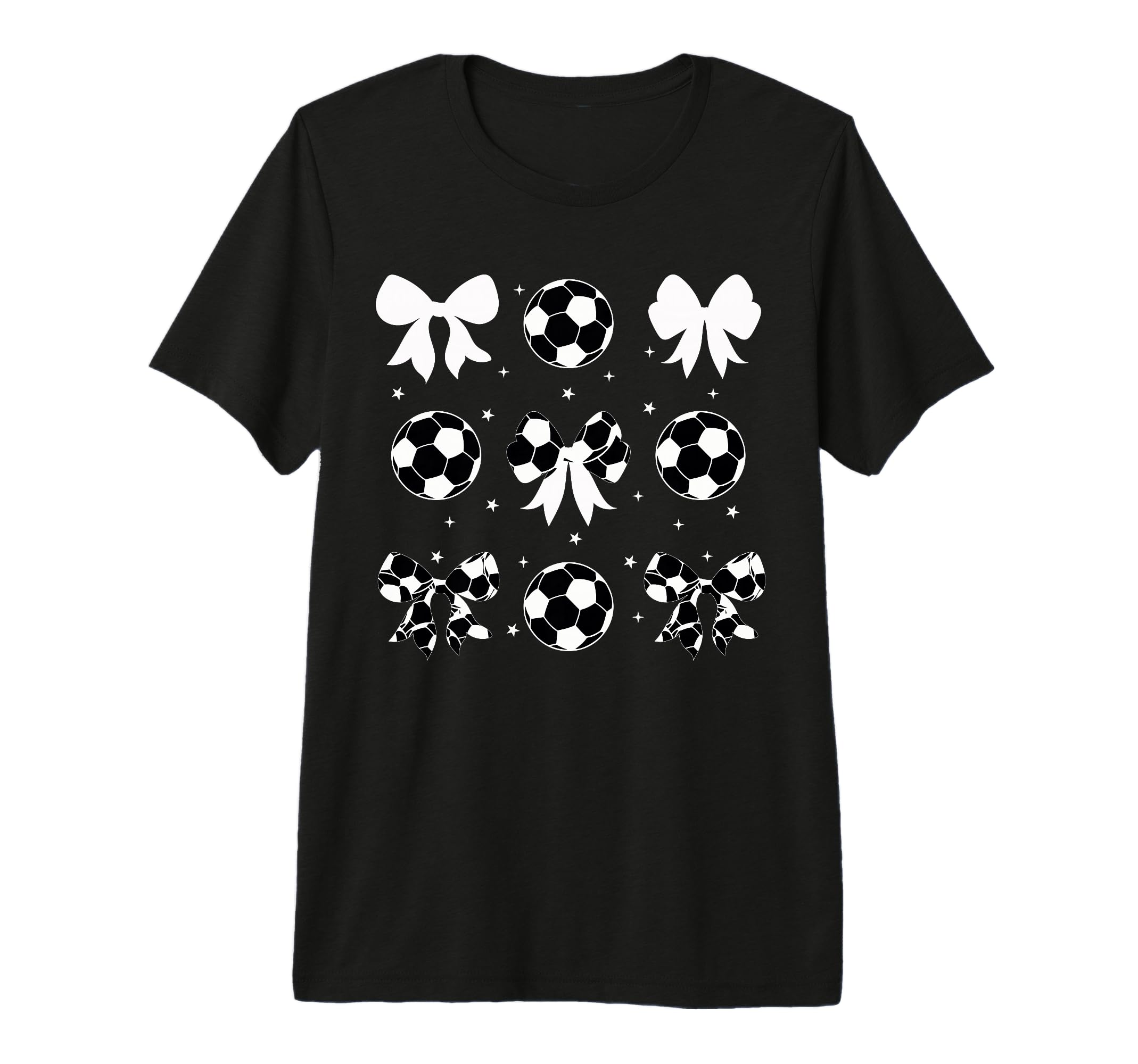 Coquette Soccer Bow Cheer Soccer Mama T-Shirt - Aesthetic Graphic Unisex