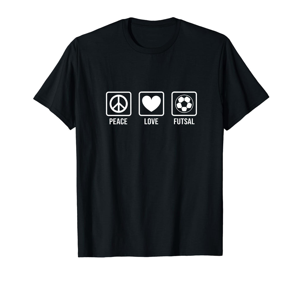 Peace Love Futsal Indoor Soccer T-Shirt - Aesthetic Graphic Men Women
