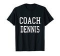 Coach Dennis Custom Football Soccer T-Shirt - Unique Graphic Unisex