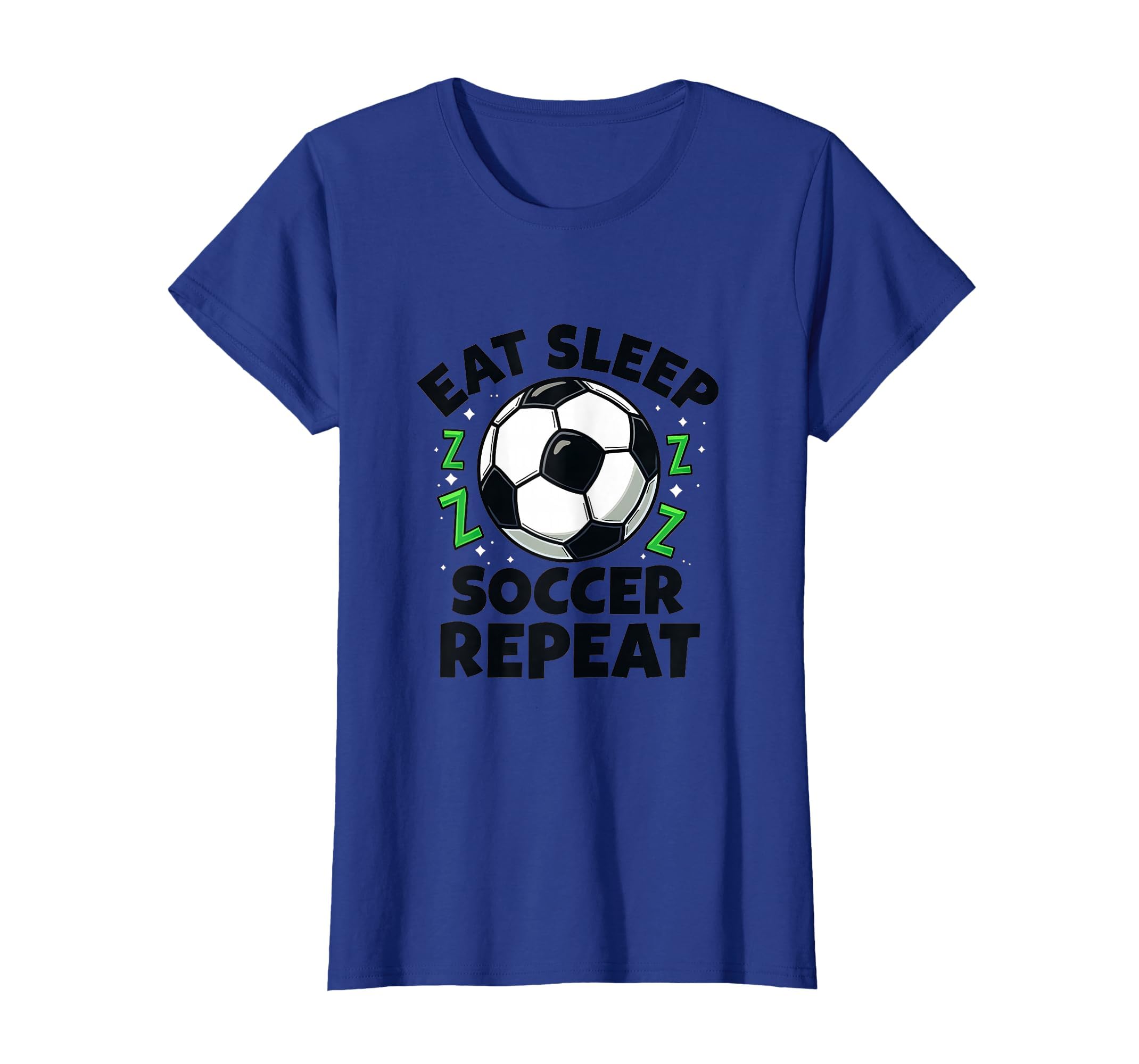 Eat Sleep Soccer Repeat Fan T-Shirt - Aesthetic Graphic for Adults
