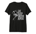 Eat Sleep Soccer Repeat Soccer Player T-Shirt - Graphic Print Men Women