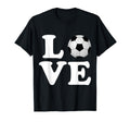 Love Soccer Futbol T-Shirt - Novelty Apparel Men Women