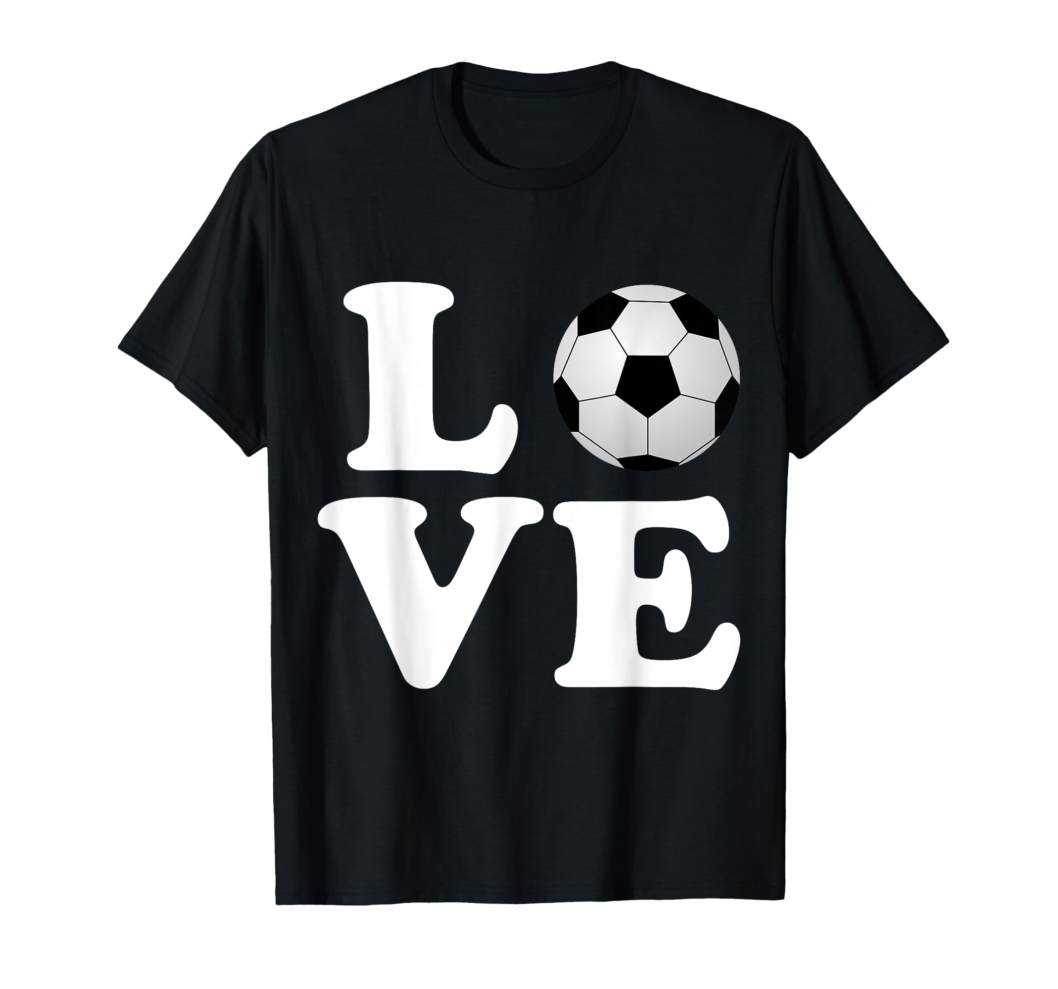 Love Soccer Futbol T-Shirt - Novelty Apparel Men Women