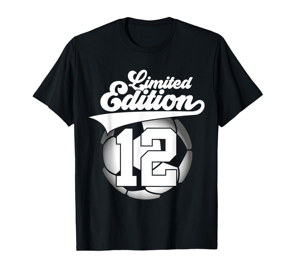 12 Years Football Soccer 12Th T-Shirt - Fun Novelty Design Men Women