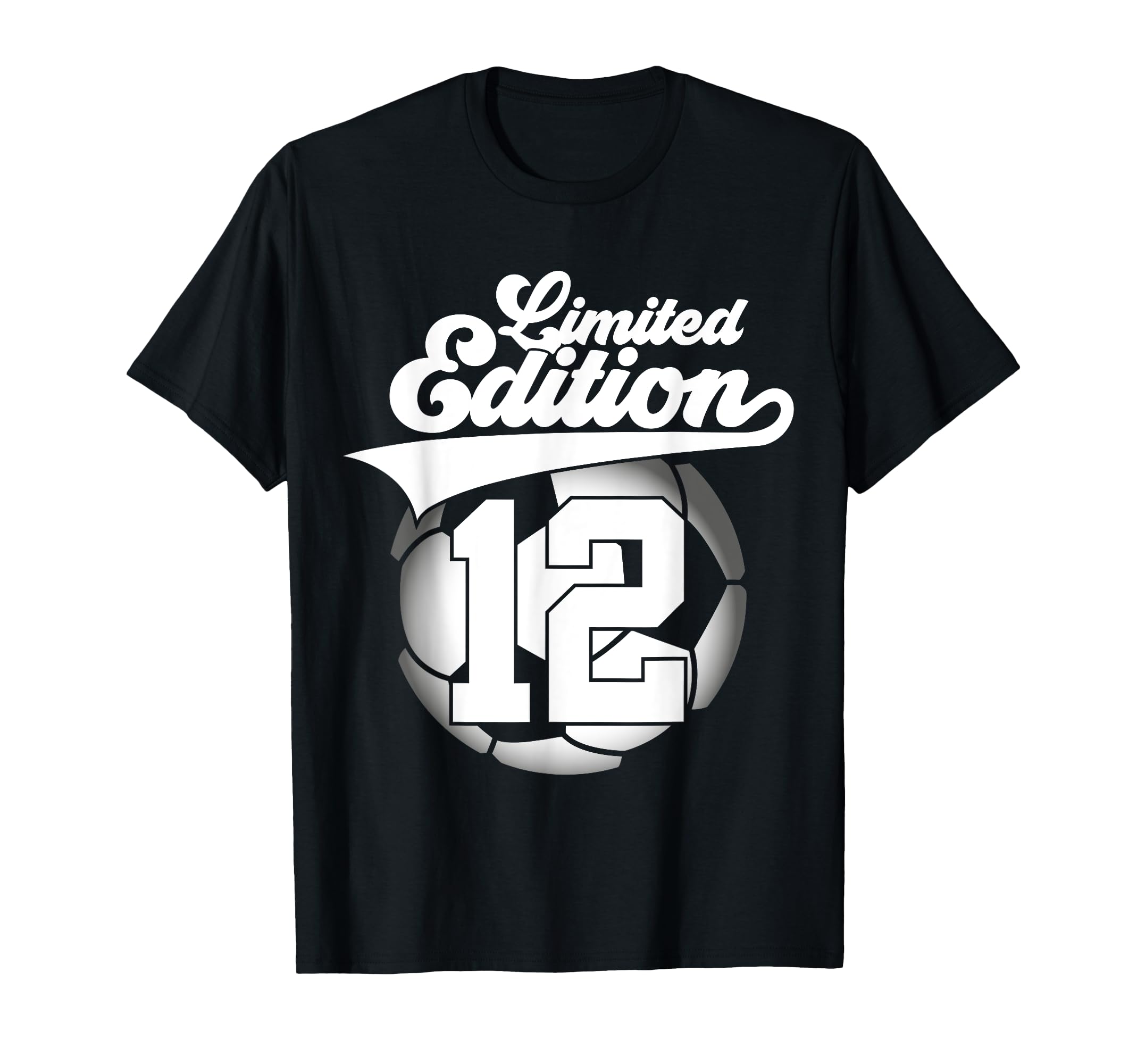 12 Years Football Soccer 12Th T-Shirt - Fun Novelty Design Men Women
