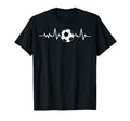 Soccer Fans Soccer Players Heartbeat T-Shirt - Streetwear Style Men Women