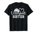 Volleyball Sister Heart T-Shirt - Casual Everyday Wear Unisex