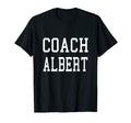 Coach Albert Custom Football Soccer T-Shirt - Minimalist Print Men Women
