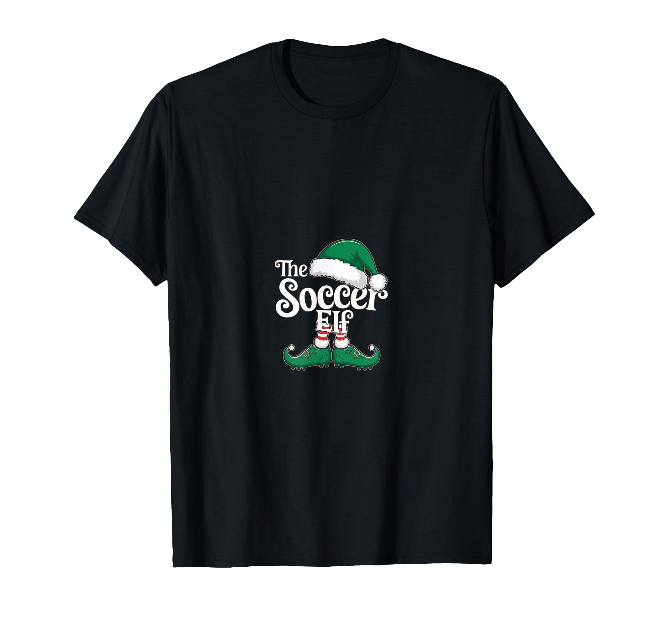 Soccer Elf Matching Family Soccer Elf T-Shirt - Trendy Graphic for Adults