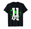 11Th Birthday Soccer Player Football T-Shirt - Casual Everyday Wear Unisex