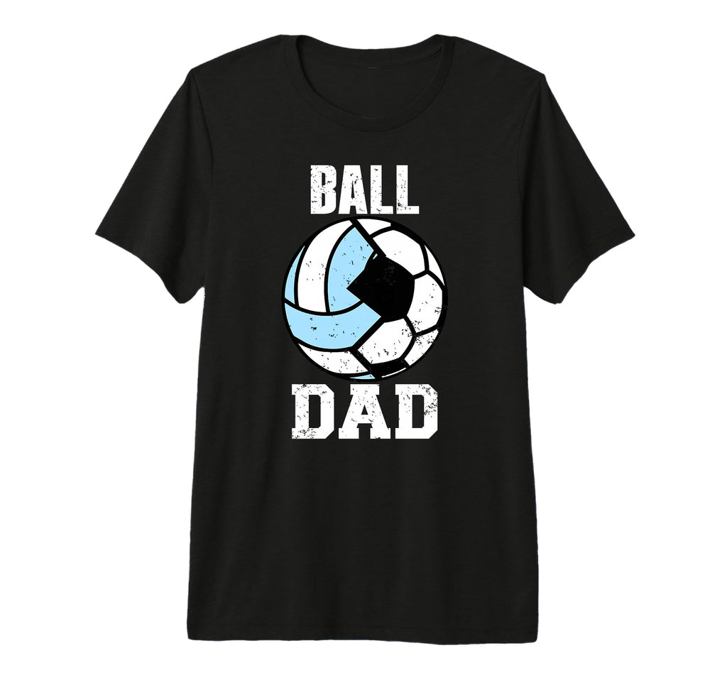 Mens Ball Dad Funny Soccer Volleyball T-Shirt - Trendy Graphic for Adults