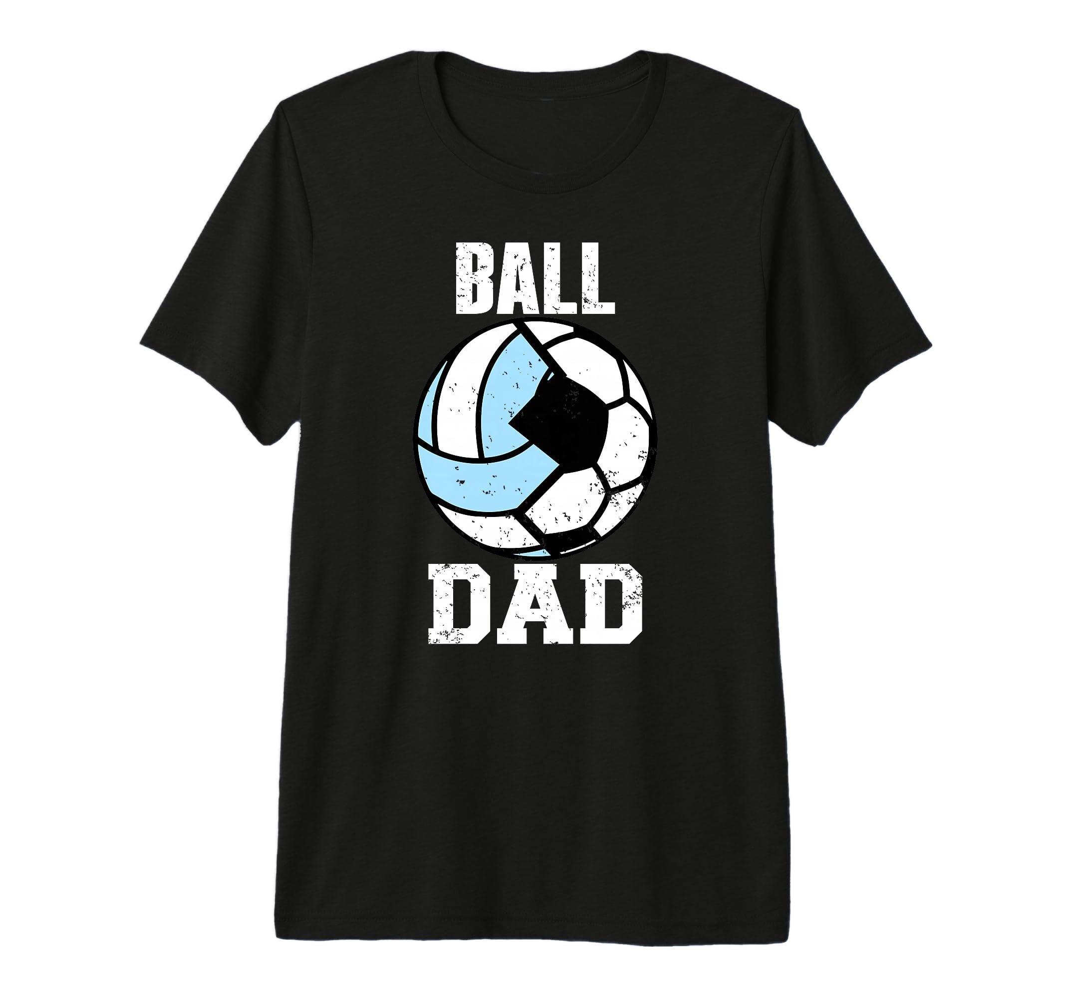 Mens Ball Dad Funny Soccer Volleyball T-Shirt - Trendy Graphic for Adults