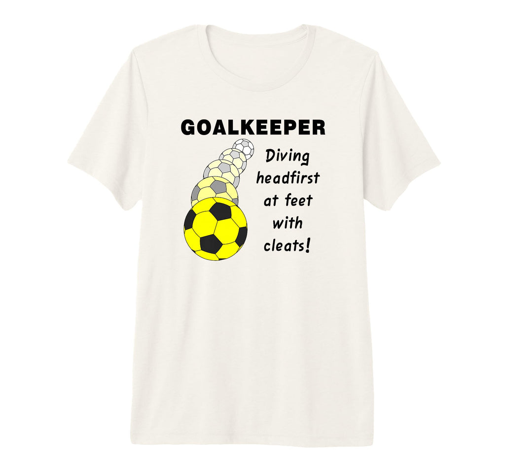 Soccer Goalkeeper Tri Blend T-Shirt - Custom Art Print Unisex