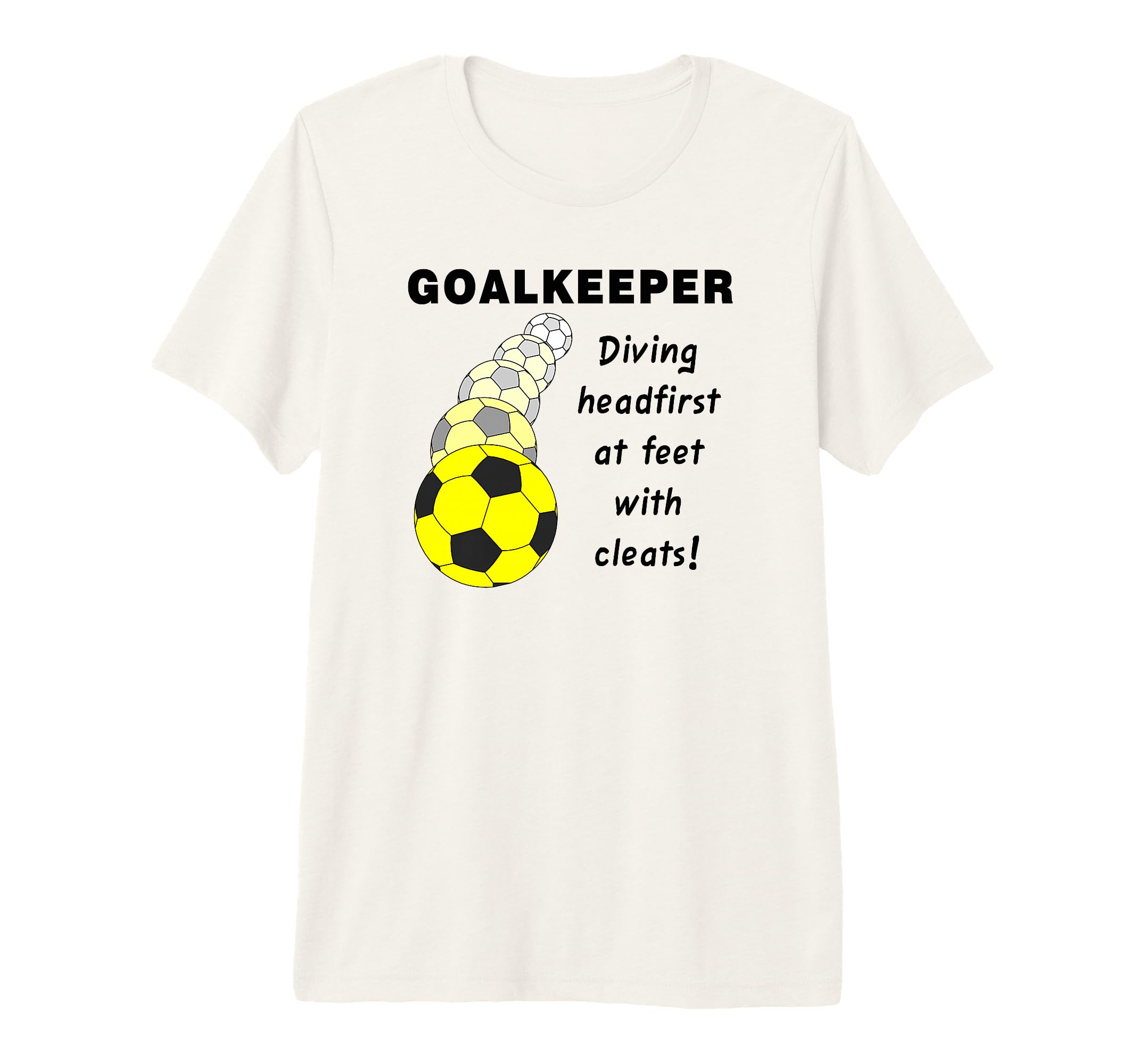 Soccer Goalkeeper Tri Blend T-Shirt - Custom Art Print Unisex