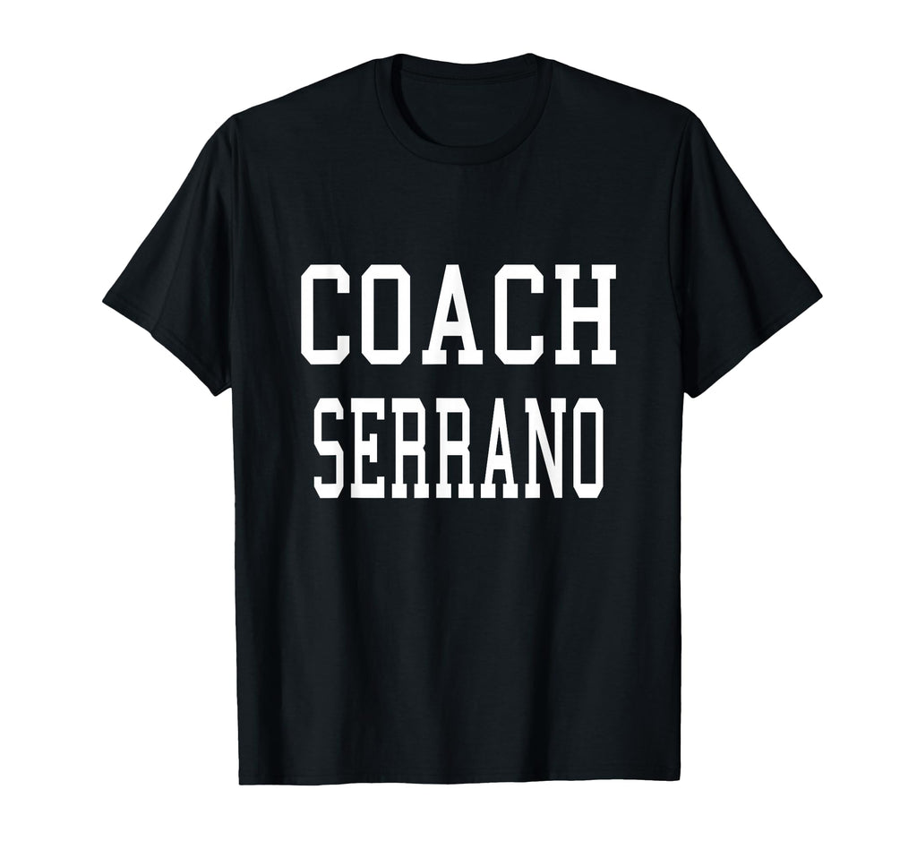 Coach Serrano Custom Football Soccer T-Shirt - Minimalist Print Unisex