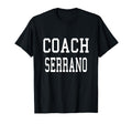 Coach Serrano Custom Football Soccer T-Shirt - Minimalist Print Unisex