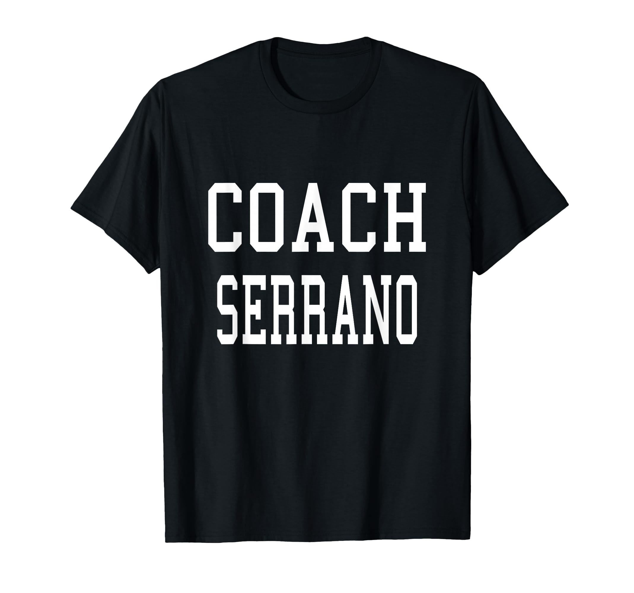 Coach Serrano Custom Football Soccer T-Shirt - Minimalist Print Unisex