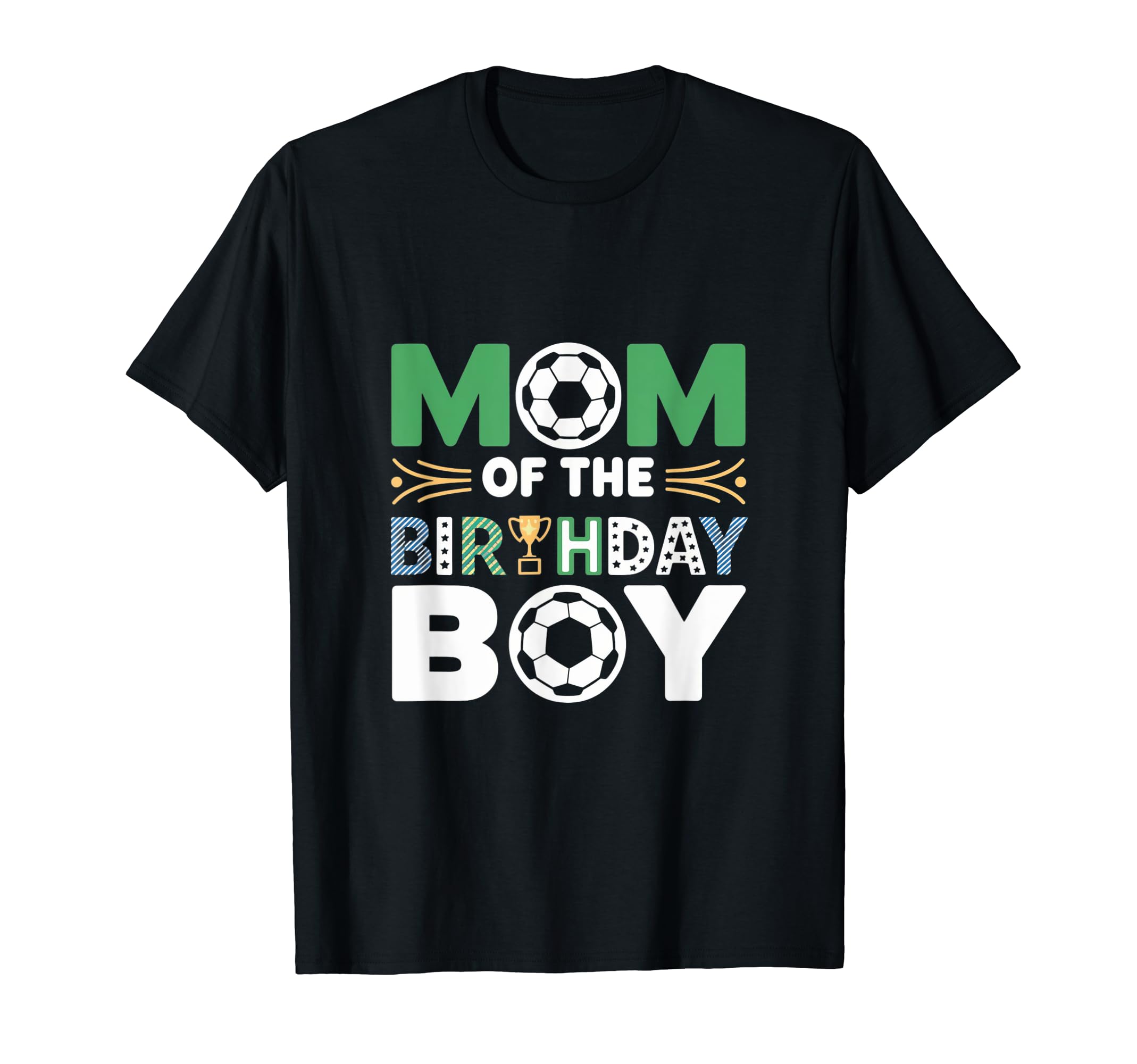 Mom And Dad Birthday Soccer Family T-Shirt - Fun Novelty Design Unisex