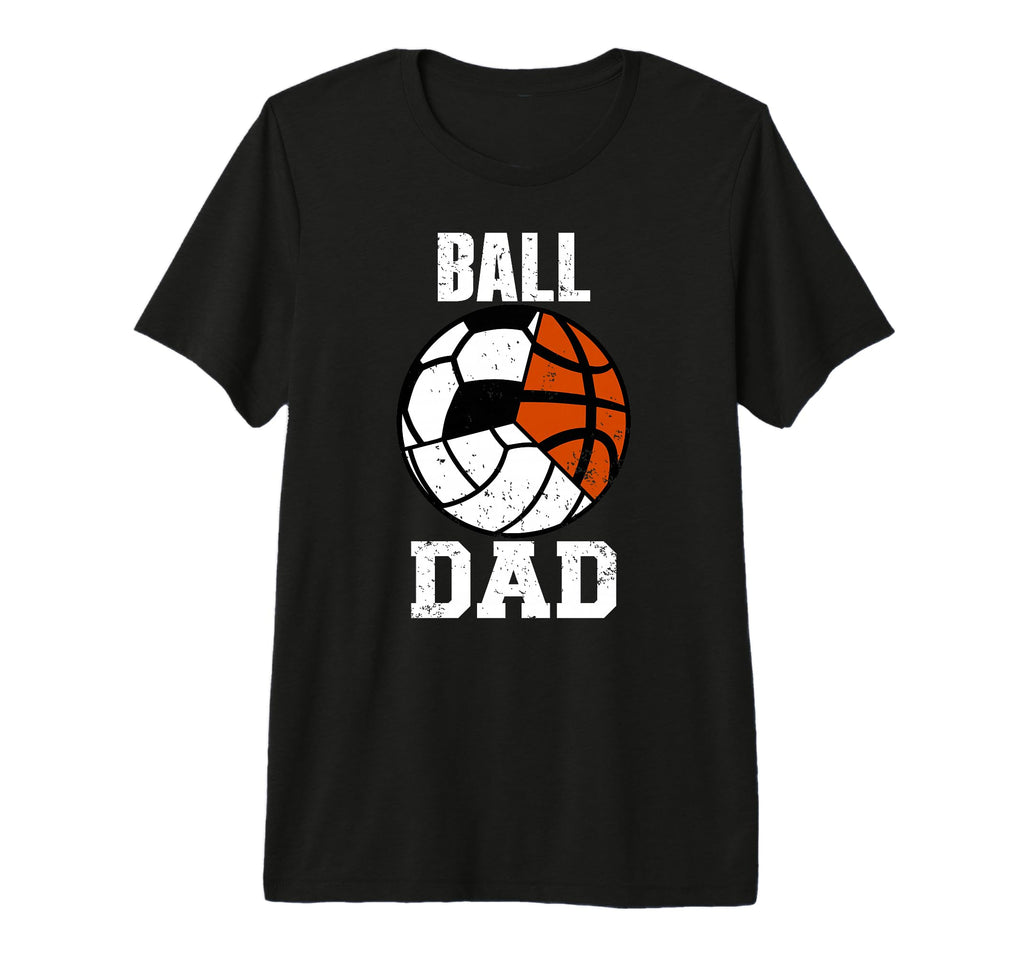 Mens Ball Dad Funny Volleyball Soccer T-Shirt - Trendy Graphic for Adults