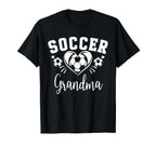 Soccer Grandma Soccer Heart T-Shirt - Aesthetic Graphic Men Women