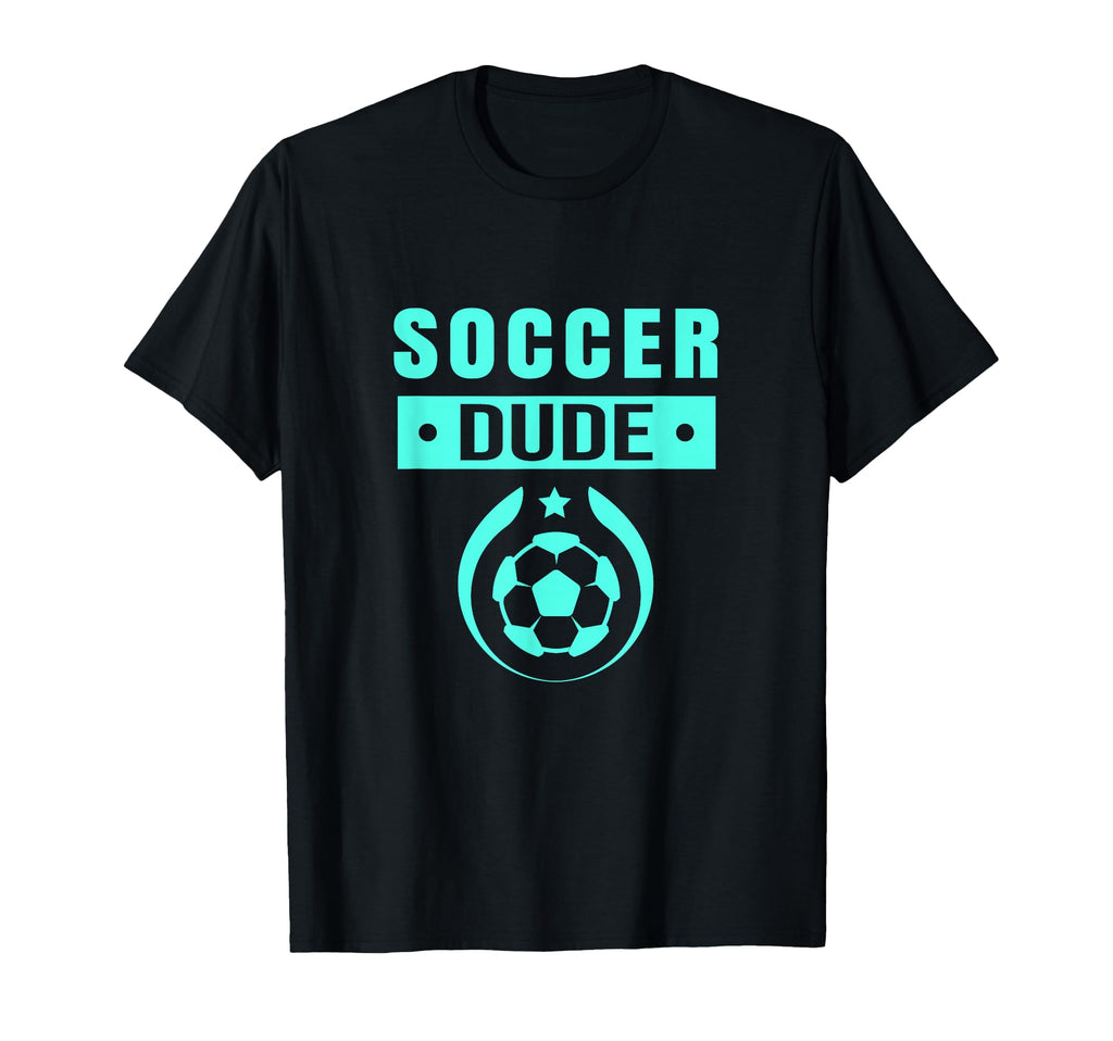 Soccer Dude Dude Novelty Dude Soccer T-Shirt - Minimalist Print for Adults