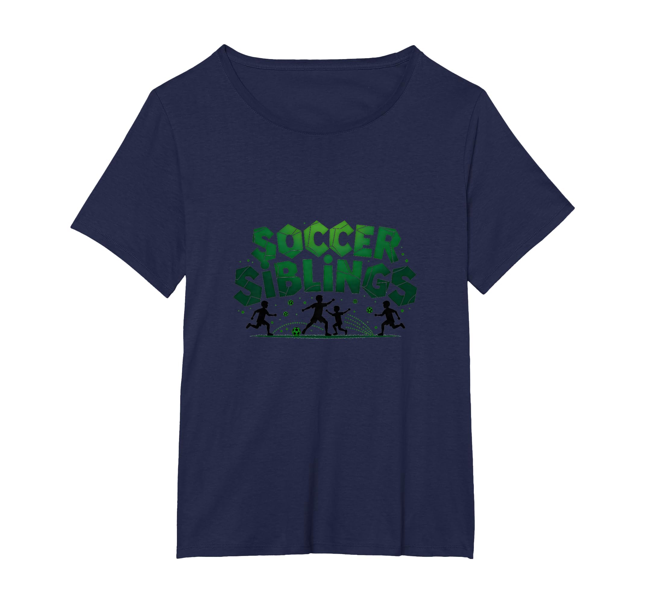 Soccer Siblings Family Teamwork Soccer T-Shirt - Novelty Apparel Men Women