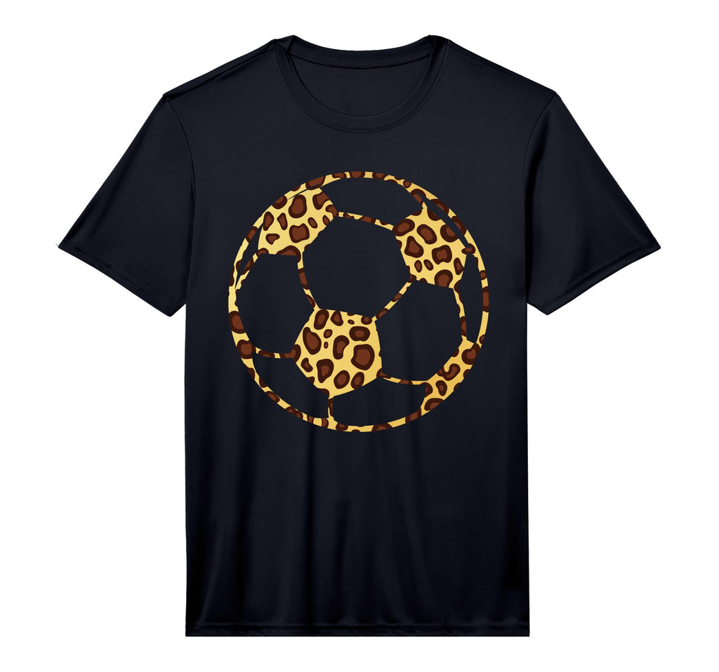 Soccerball Cheetah Leopard Pattern T-Shirt - Trendy Graphic for Adults