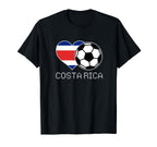 Costa Rica Soccer Costa Rican Flag T-Shirt - Unique Graphic for Adults