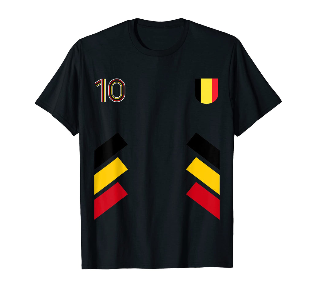 Retro10 Belgium Football Belgium T-Shirt - Casual Everyday Wear Unisex