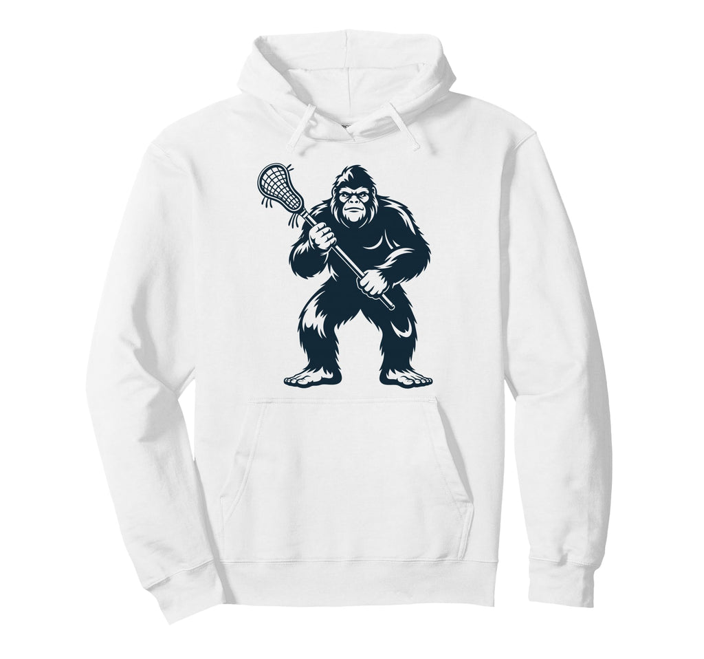 Lacrosse Bigfoot Lax Sasquatch Hoodie - Custom Art Print Men Women