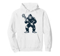 Lacrosse Bigfoot Lax Sasquatch Hoodie - Custom Art Print Men Women