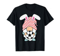 Rainbow Gnome Easter Bunny Gnomes Hug T-Shirt - Aesthetic Graphic Unisex