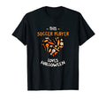 This Soccer Player Loves Halloween T-Shirt - Aesthetic Graphic Unisex