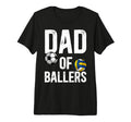Mens Dad Ballers Proud Volleyball T-Shirt - Minimalist Print for Adults