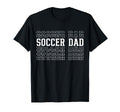 Soccer Dad Funny Layered Text Father T-Shirt - Novelty Apparel for Adults