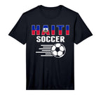 Proud Haiti Soccer Fans Jersey Support T-Shirt - Graphic Print for Adults